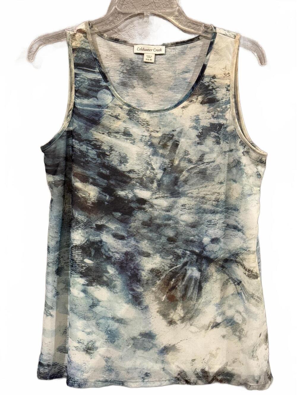 Coldwater Creek Women's Sleeveless Polyester Tank Top Size Small
